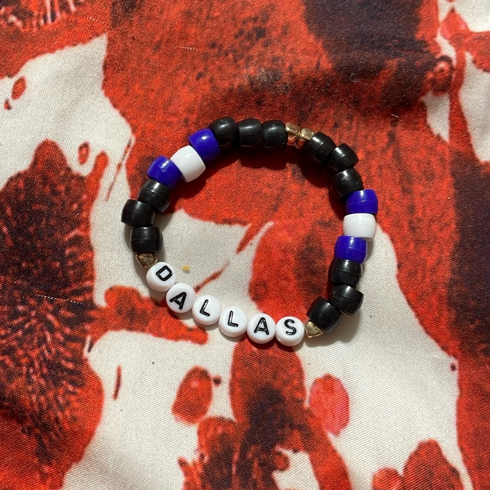 Dallas Cowboys football bracelet
